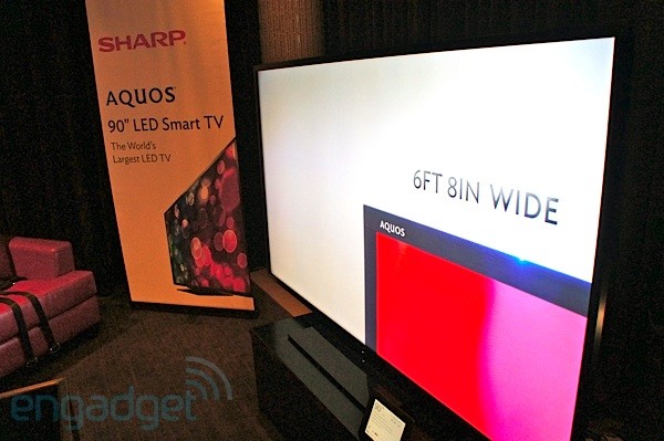 Sharp's 90-inch smart TV: hands-on with the world's largest LED TV